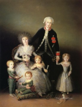 フランシスコ・ゴヤ Painting - オスナ公爵とその家族 フランシスコ・デ・ゴヤ